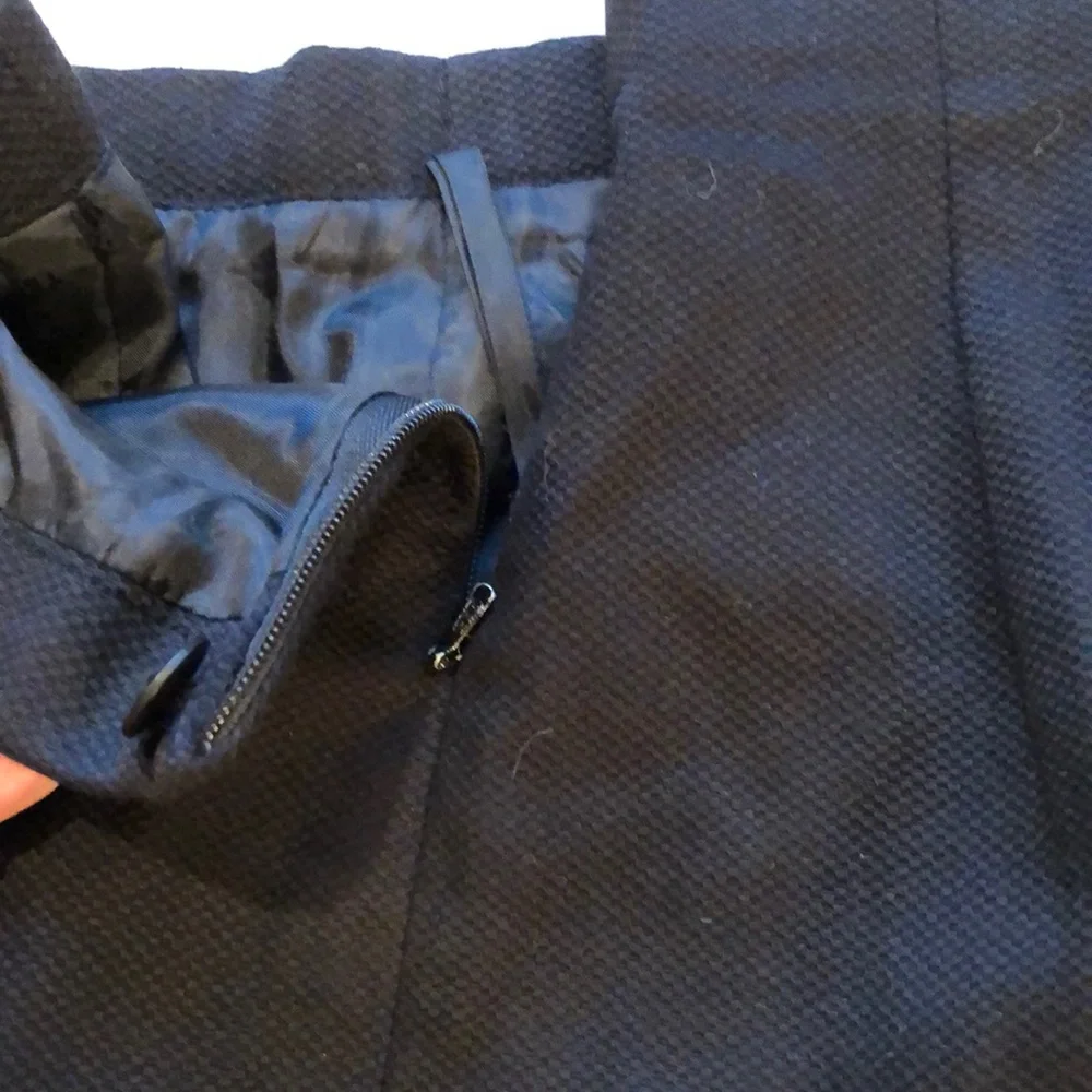 Talbots black waffle side zip pants - Picture 2 of 7